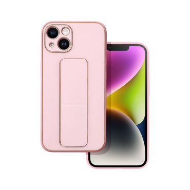 Capa iphone 14 Leather Rosa