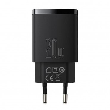 Carregador USB/Type-C , 20W Preto (CCXJ-B01)